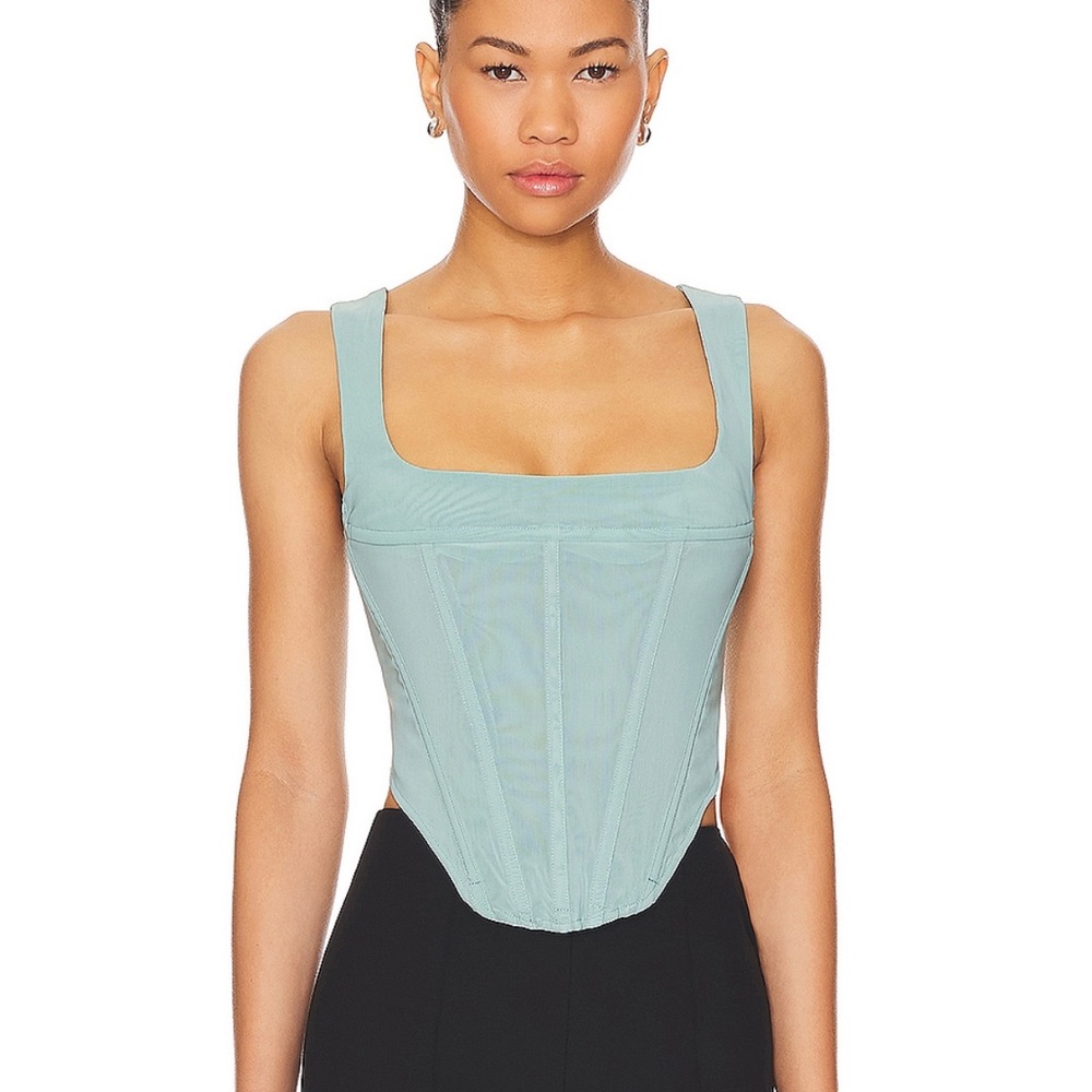Miaou Light Blue Bodysuit Top